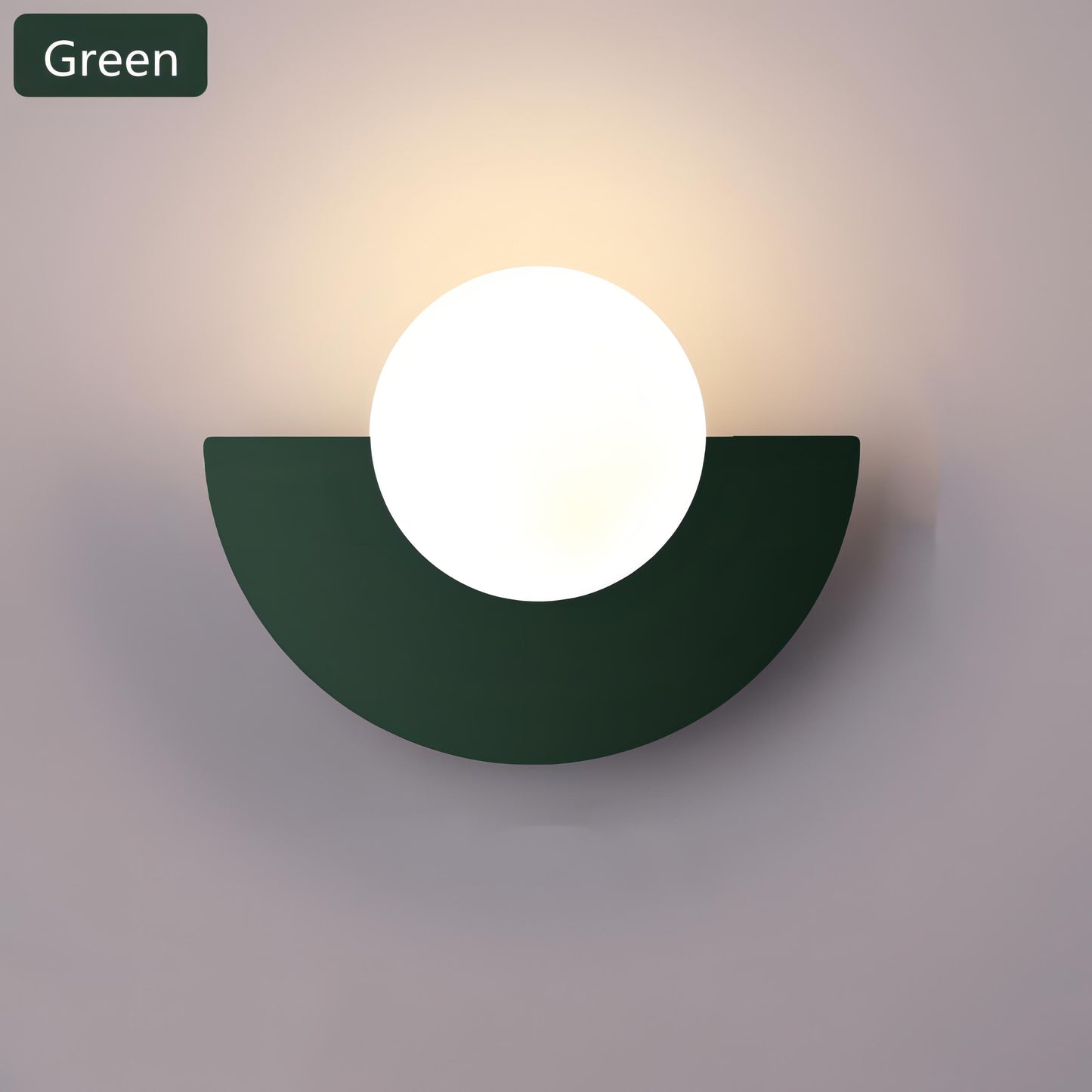GlowNova - Modern Nordic Semicircle Wall Lamp for Elegant Home Decor