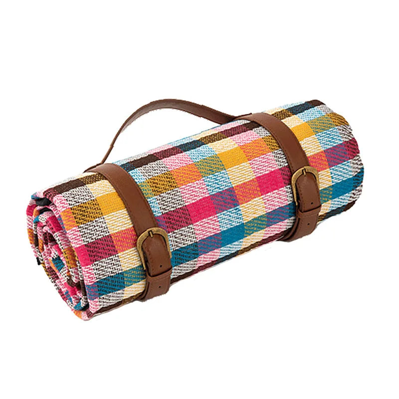 Ambiora - Outdoor Plaid Picnic Blanket Waterproof Foldable Mat