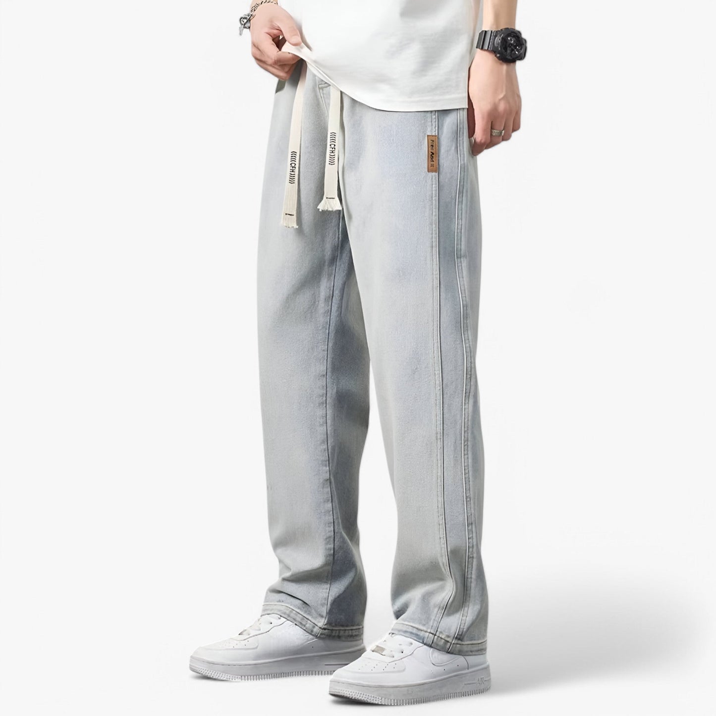 Murray - Trendy Wide Leg Denim Pants for Ultimate Comfort