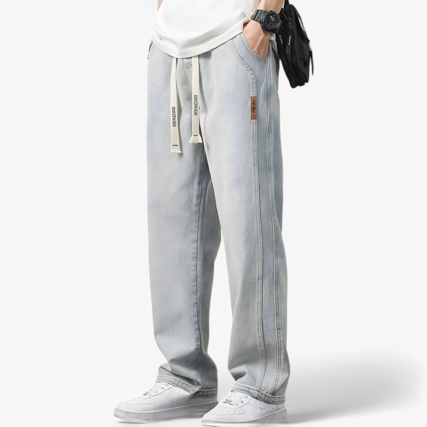 Murray - Trendy Wide Leg Denim Pants for Ultimate Comfort