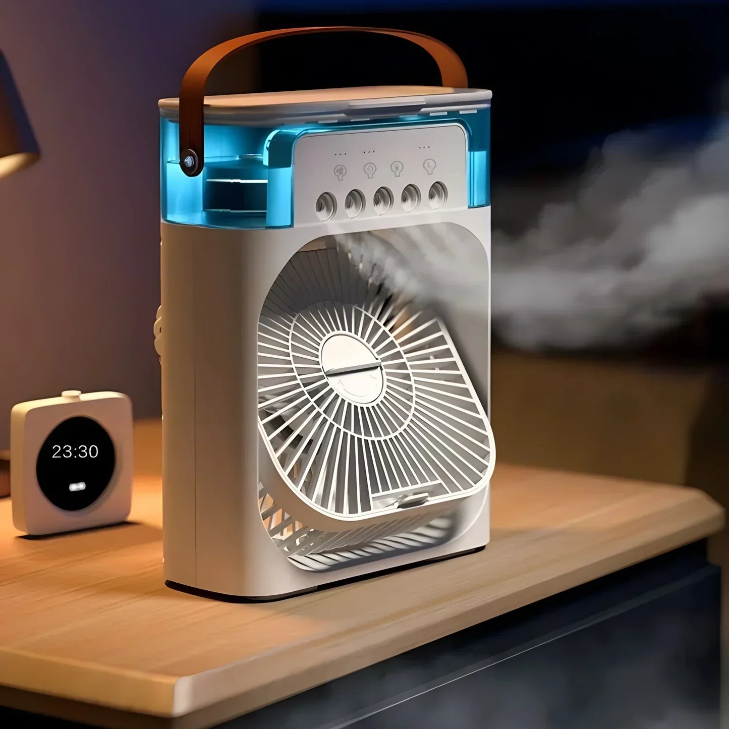 Floraa - Mini 3 In 1 Portable LED Air Cooler Humidifier