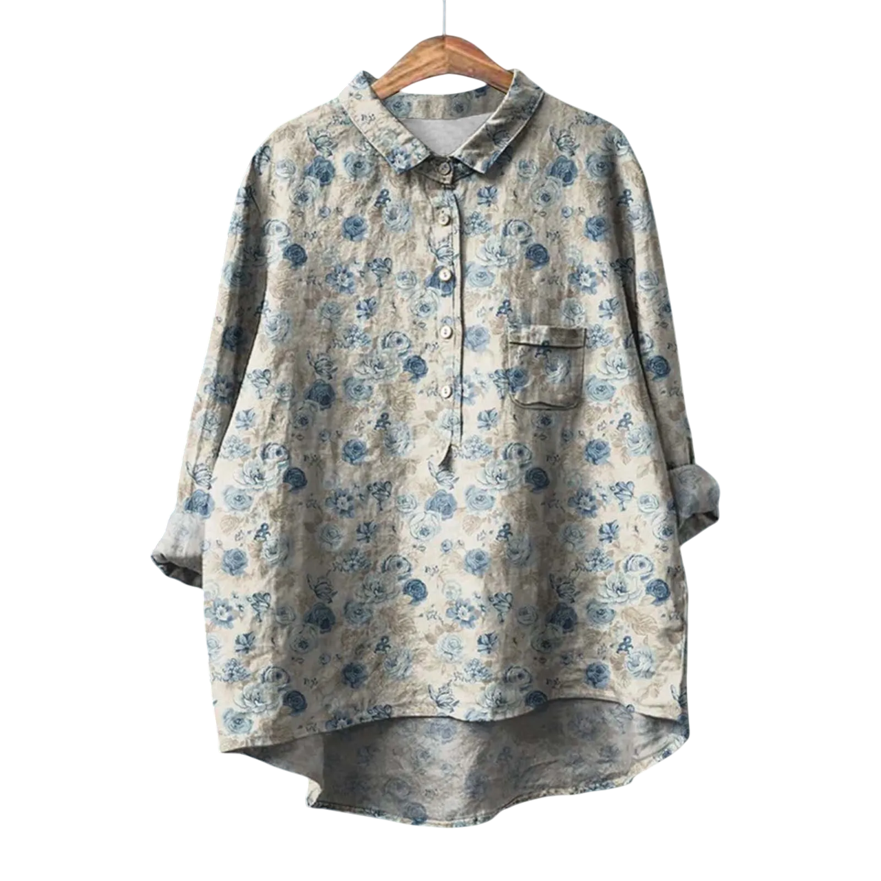 Willow - Elegant Women's Floral Shirt for Effortless Style and Comfort