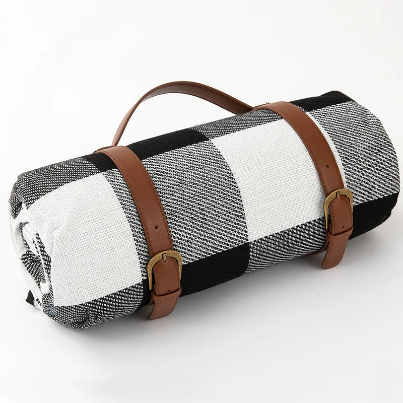 Ambiora - Outdoor Plaid Picnic Blanket Waterproof Foldable Mat