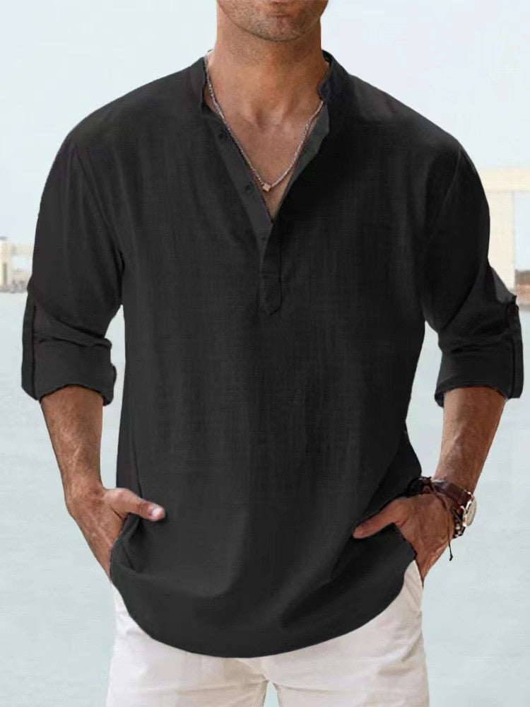 Joe - Comfortable Linen T-shirt for Effortless Style
