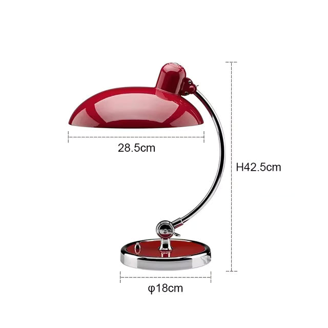 Iridia - ScandiArc Bauhaus Inspired Iron Table Lamp for Home Office