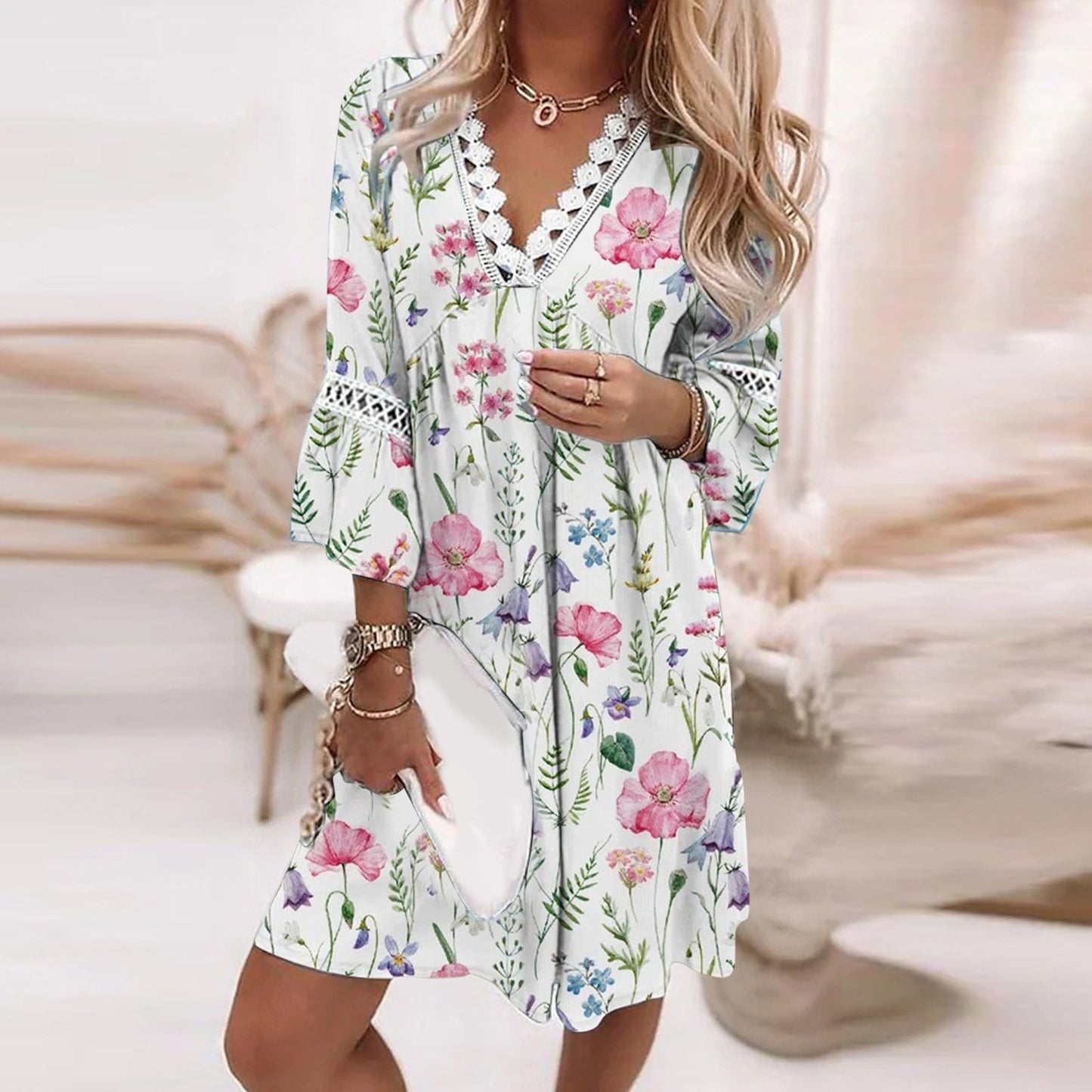 Charity - Beautiful Floral Dress for Women with Comfortable Fit