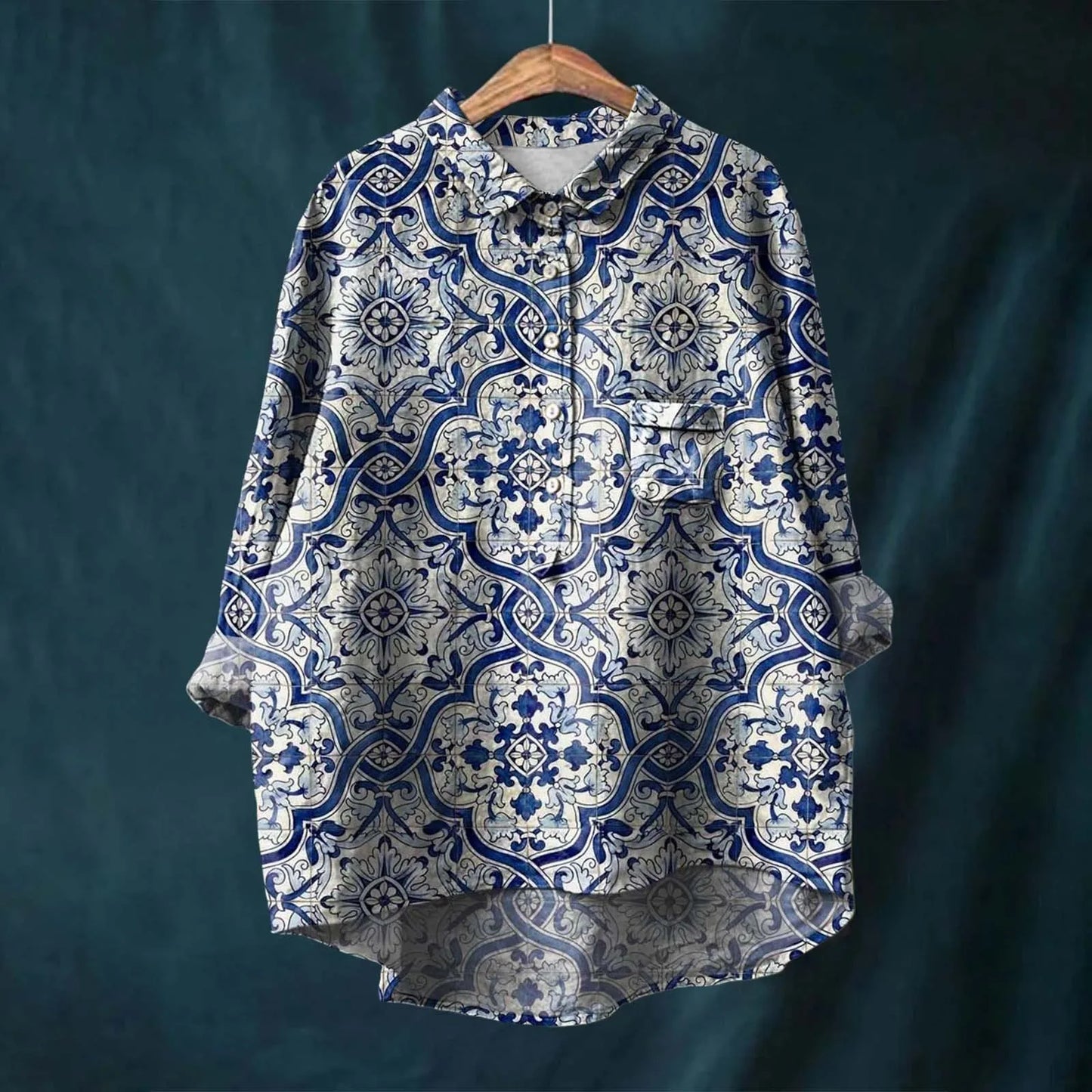 Willow - Elegant Women's Floral Shirt for Effortless Style and Comfort