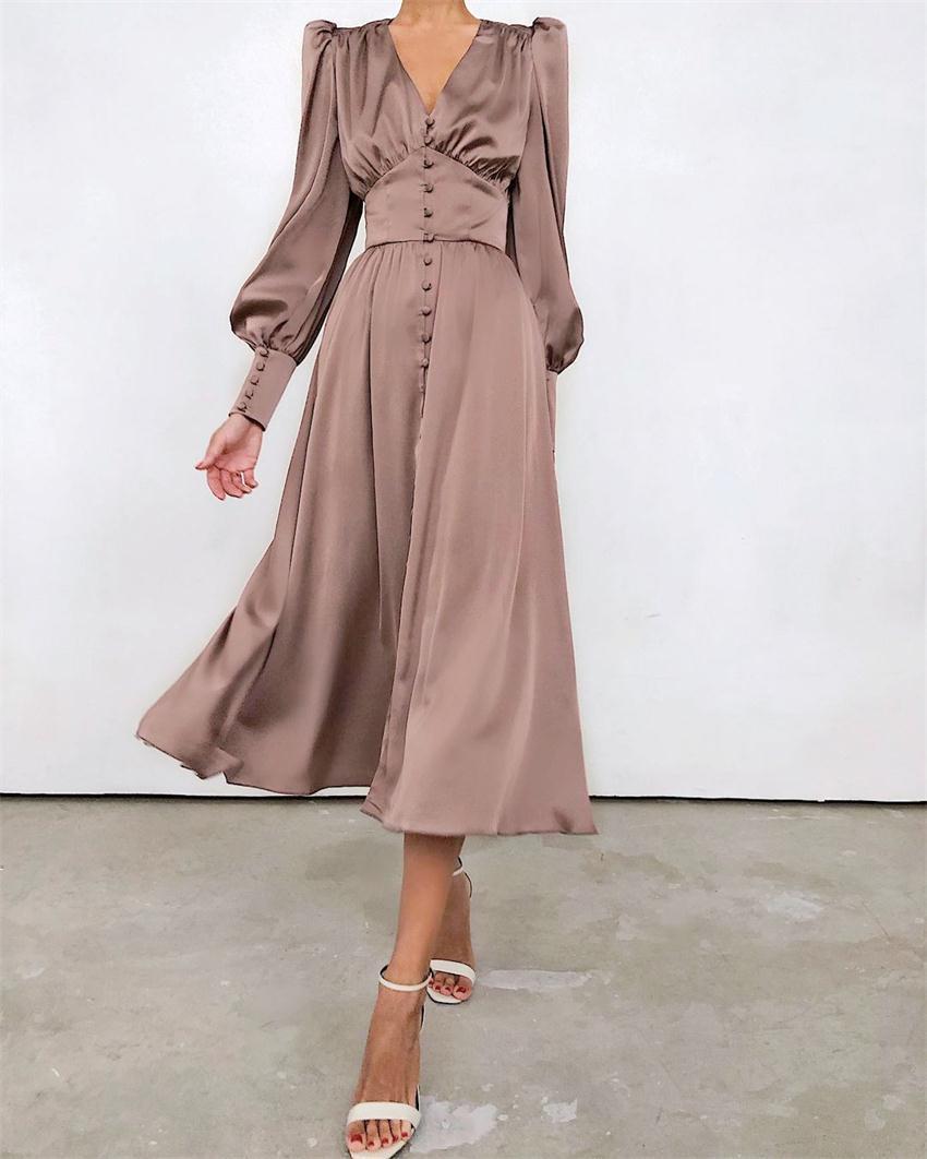 Ocie - Elegant Satin Dress for Spring and Summer Outings