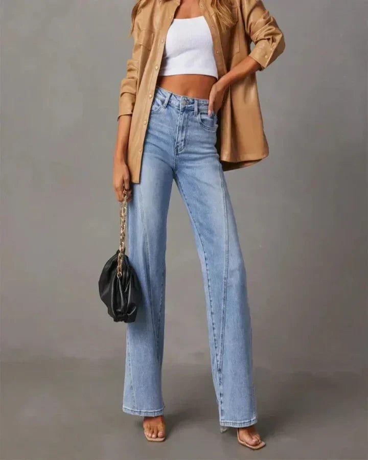 Charity - High Waist Wide Leg Jeans with Modern Design and Comfortable Fit