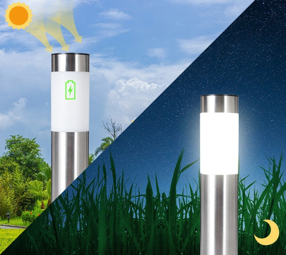 Glowano - EcoTrack Solar Walkway Lamp with Smart Sensor for Garden Paths