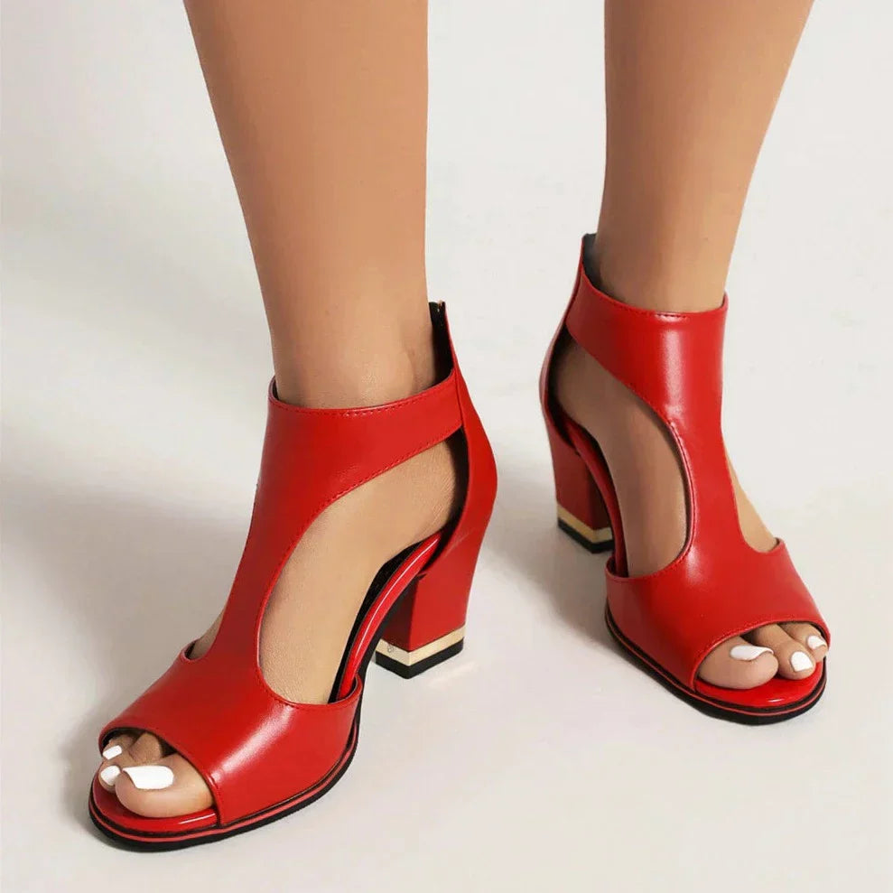 Faye - Stylish Ortho Heeled Sandals for Comfort and Support