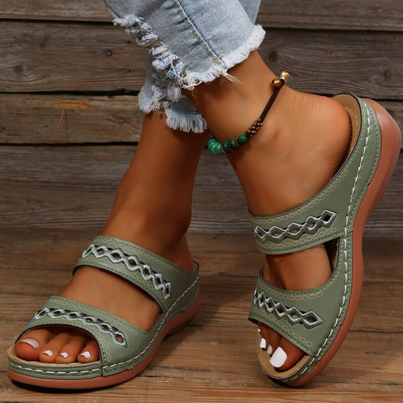 Moira - Stylish Padded Orthopedic Sandals for All-Day Comfort