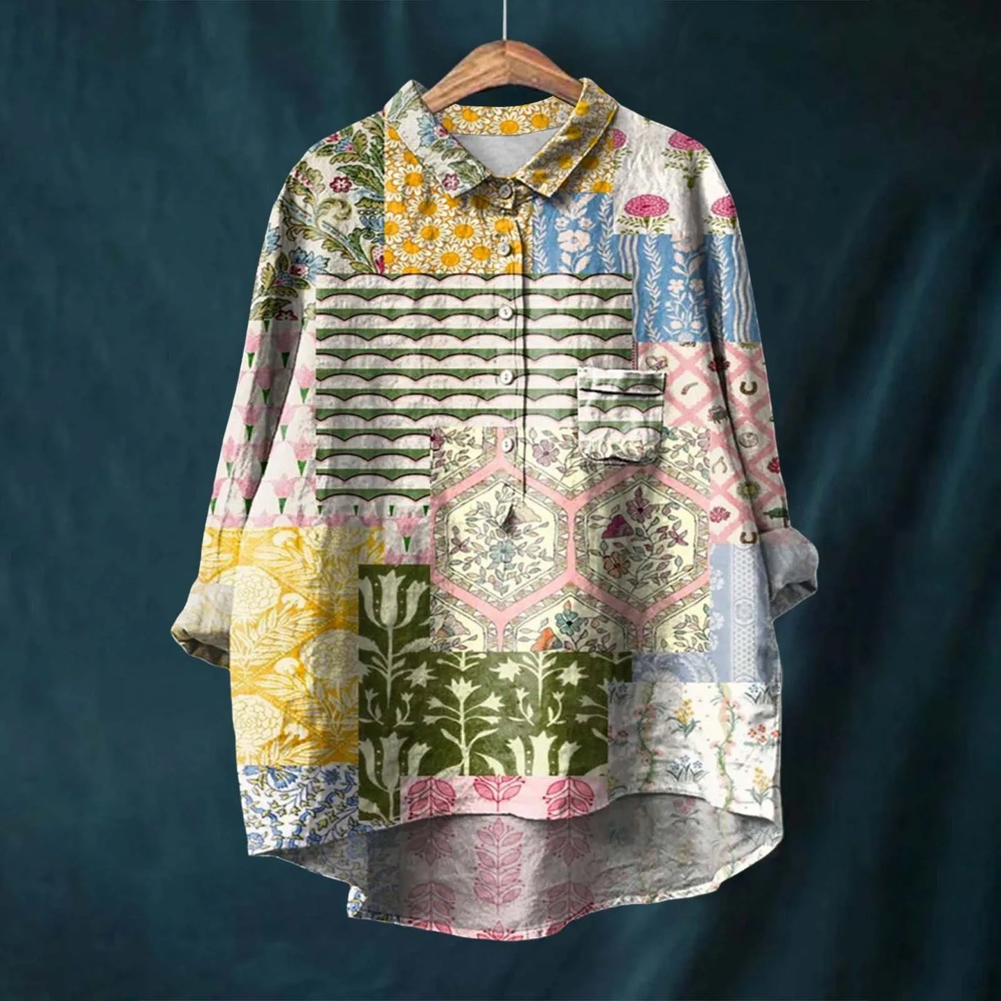 Willow - Elegant Women's Floral Shirt for Effortless Style and Comfort