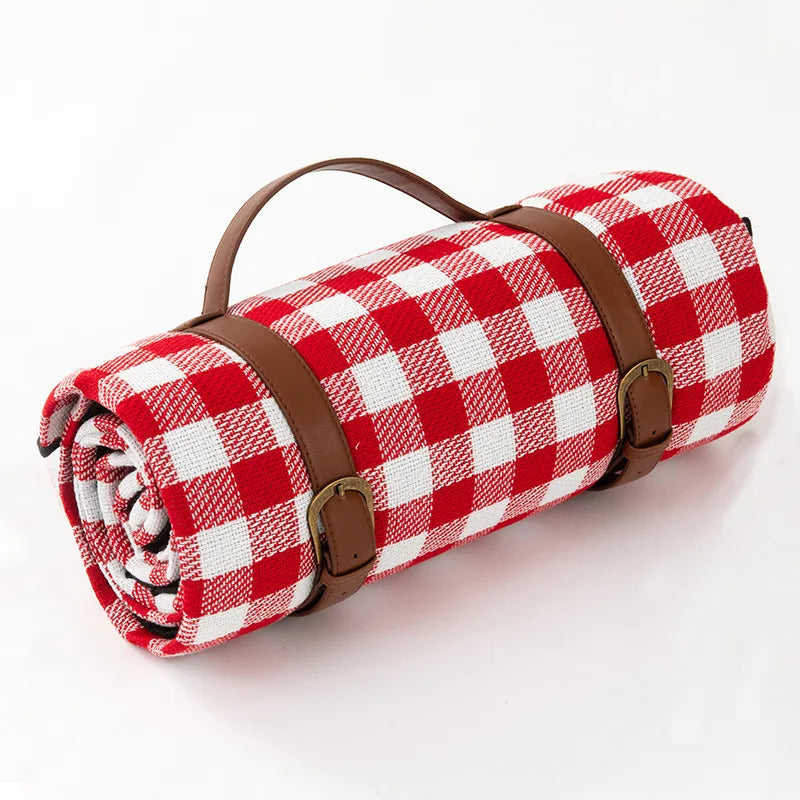 Ambiora - Outdoor Plaid Picnic Blanket Waterproof Foldable Mat
