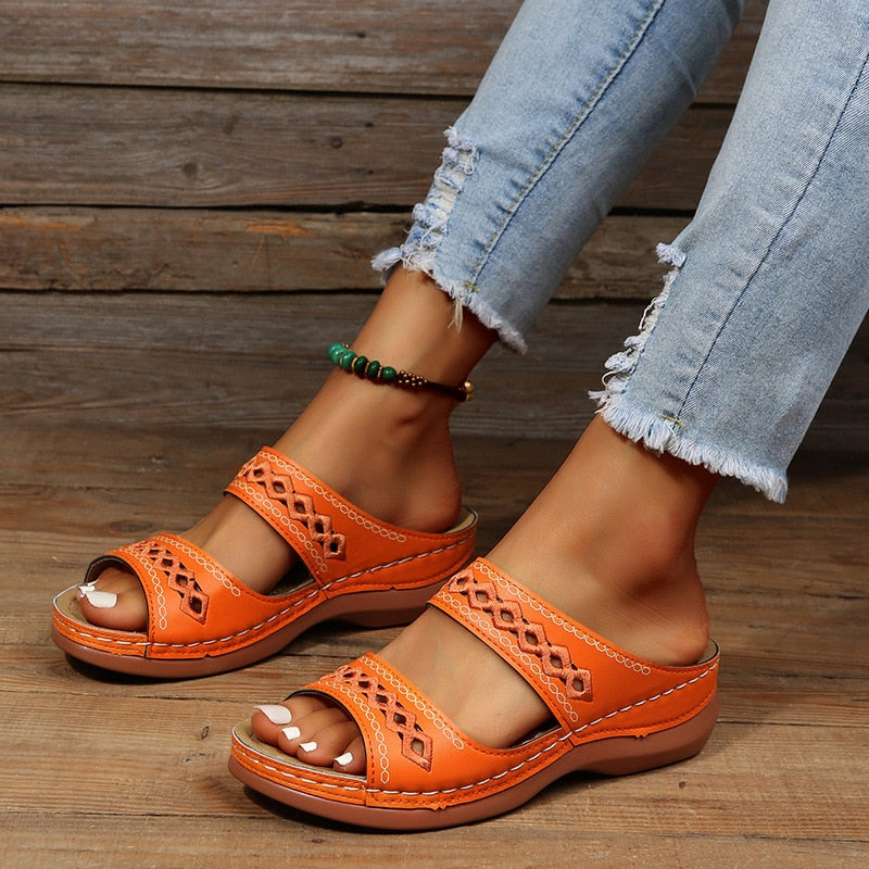 Moira - Stylish Padded Orthopedic Sandals for All-Day Comfort