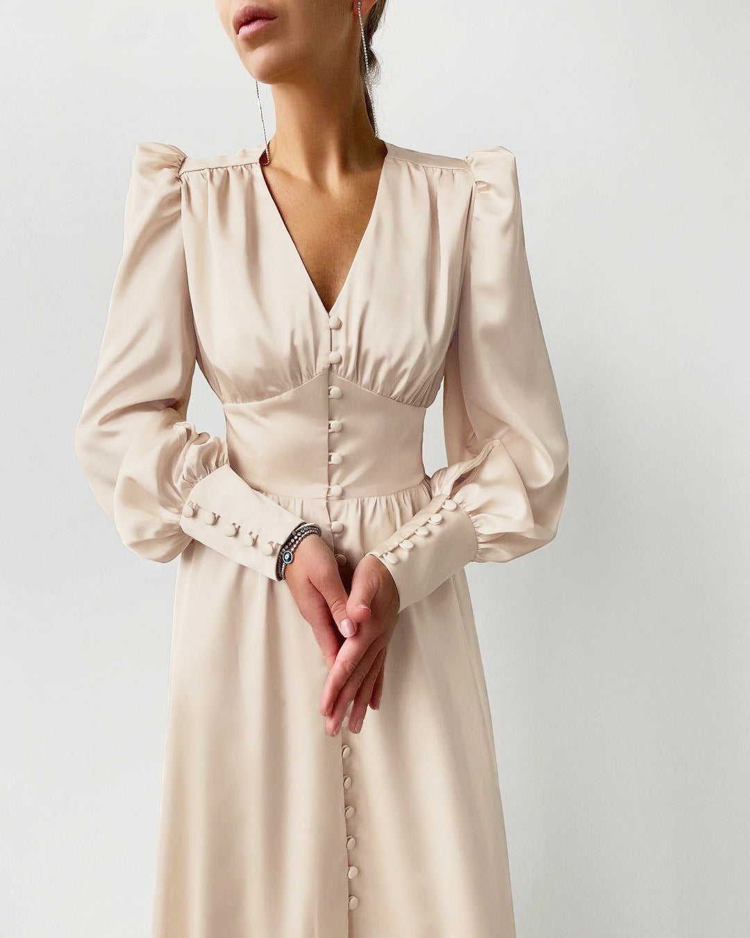 Ocie - Elegant Satin Dress for Spring and Summer Outings
