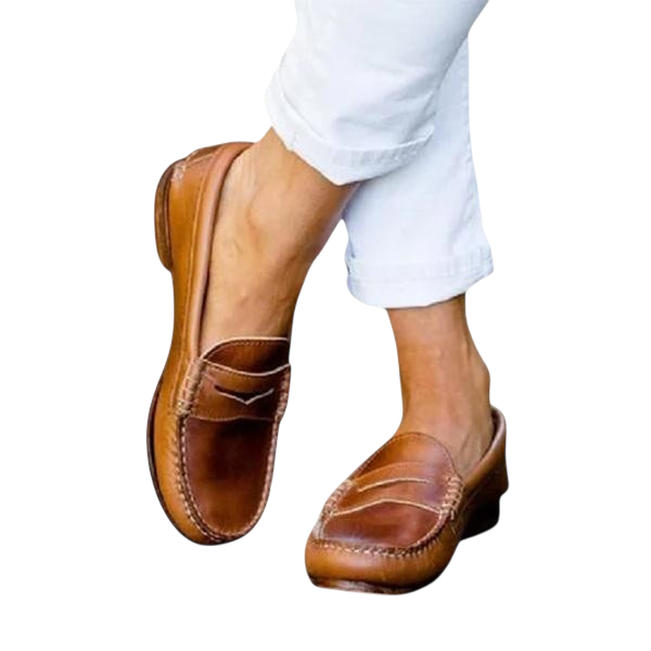 Mikaela - Stylish Women's Leather Loafers for Comfort and Elegance