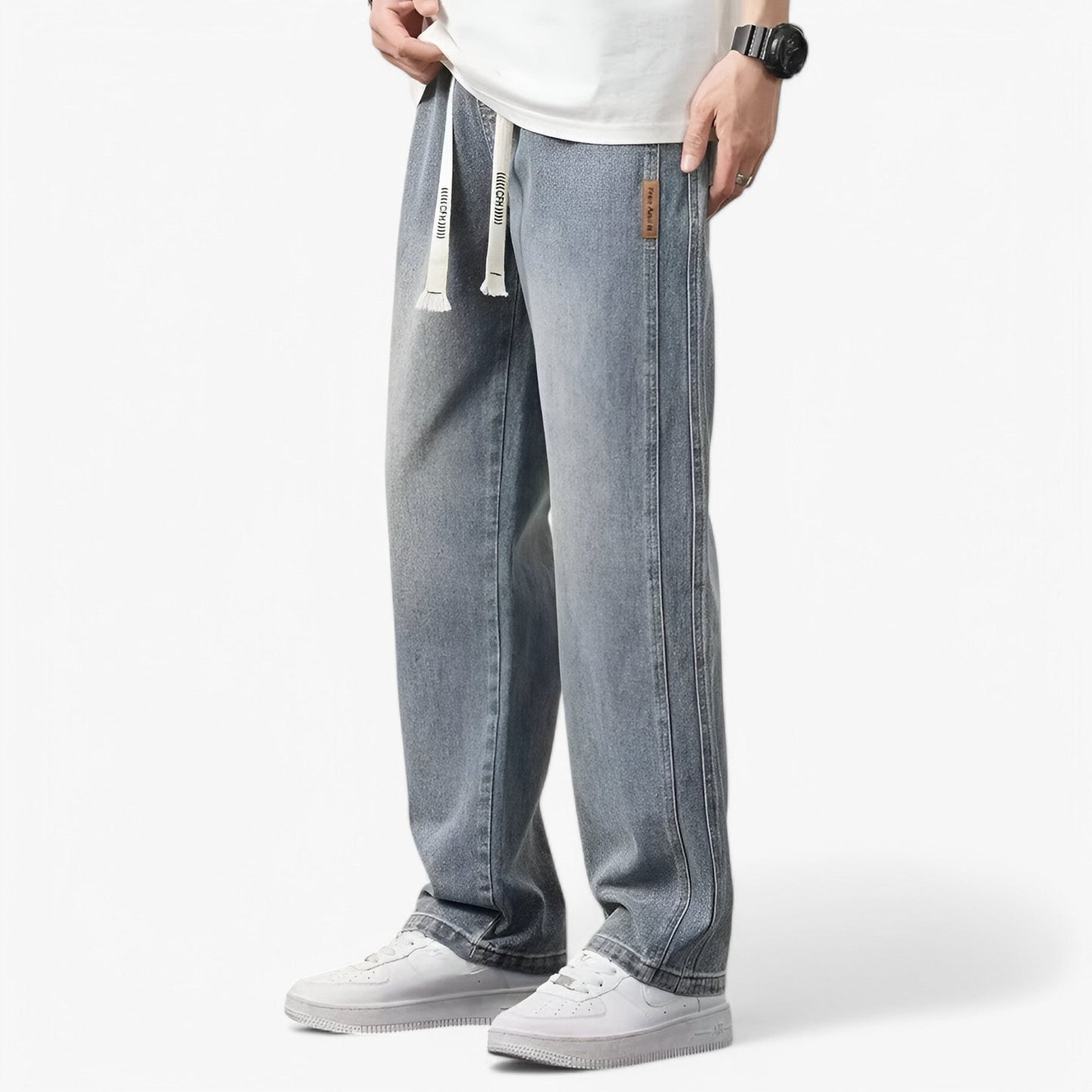 Murray - Trendy Wide Leg Denim Pants for Ultimate Comfort