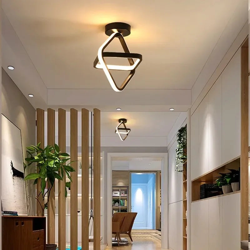 Soapore - Modern LED Ceiling Light - Creative Two Ring Design Fixture