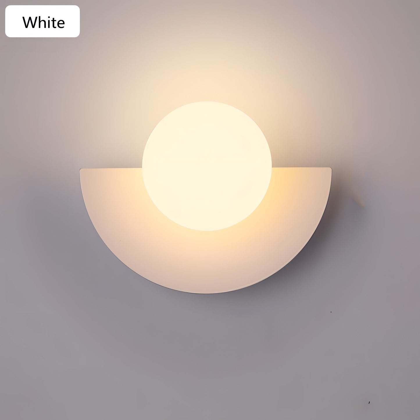 GlowNova - Modern Nordic Semicircle Wall Lamp for Elegant Home Decor