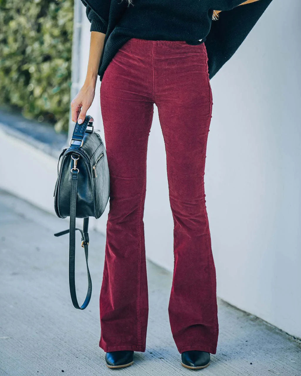 Selena - Stylish High Waist Flare Pants for Women in Trendy Colors