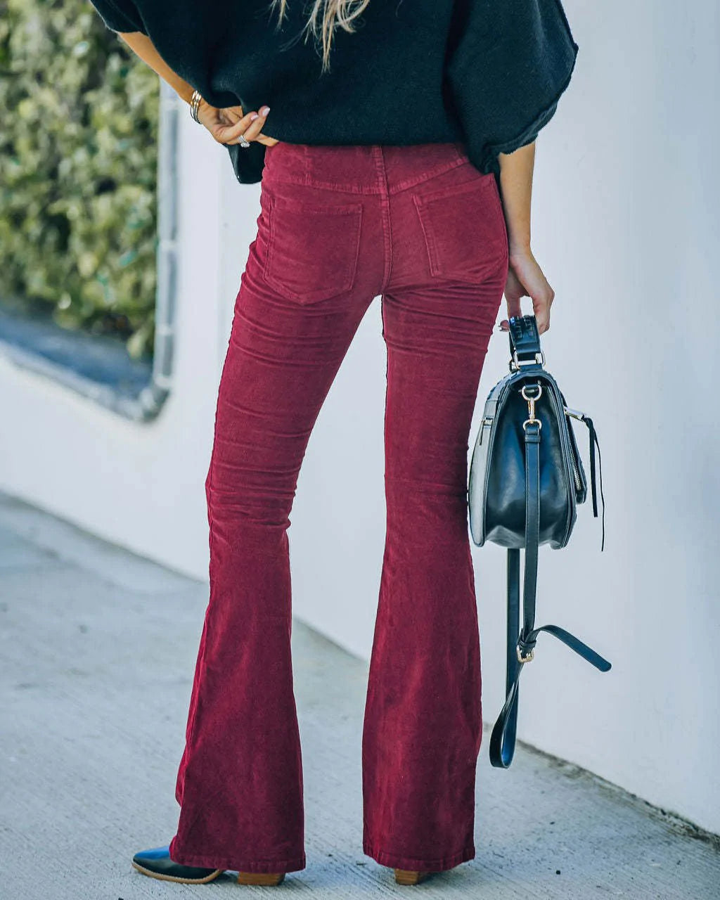 Selena - Stylish High Waist Flare Pants for Women in Trendy Colors