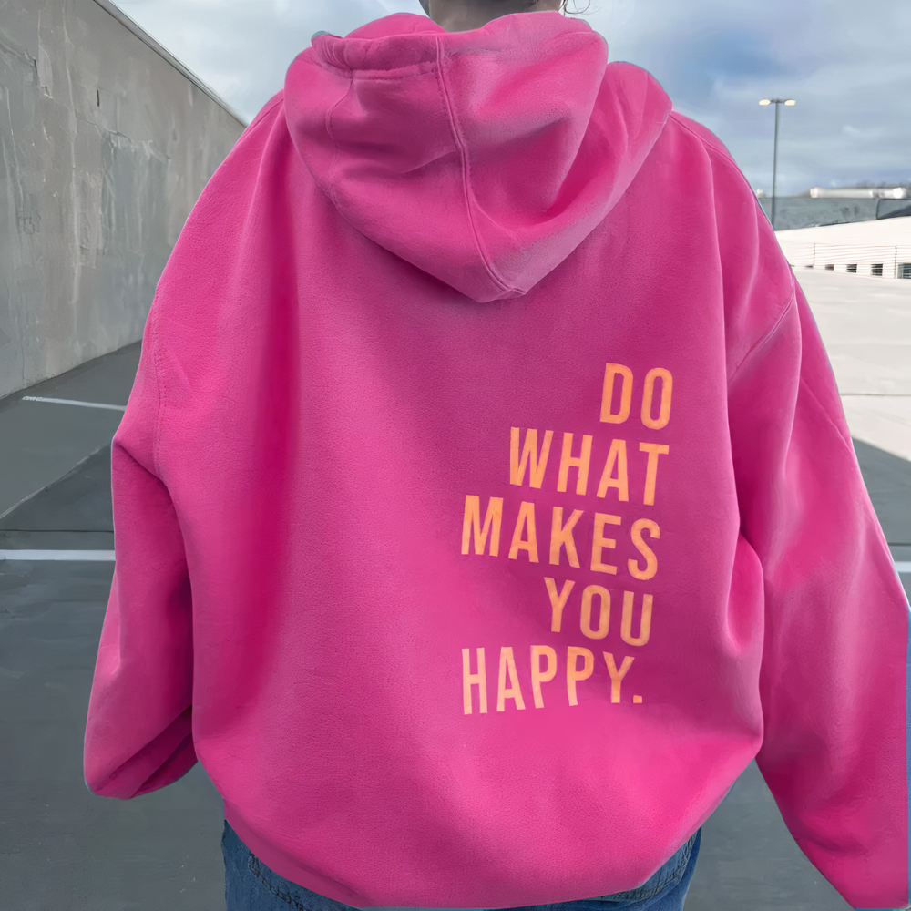 Dessa - Stylish Women's Hooded Sweatshirt with Bold Letter Print