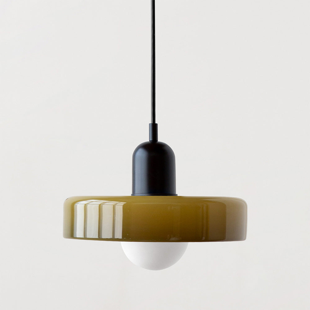 GleaMore - Bauhaus Pendant Light in Stylish Colored Glass