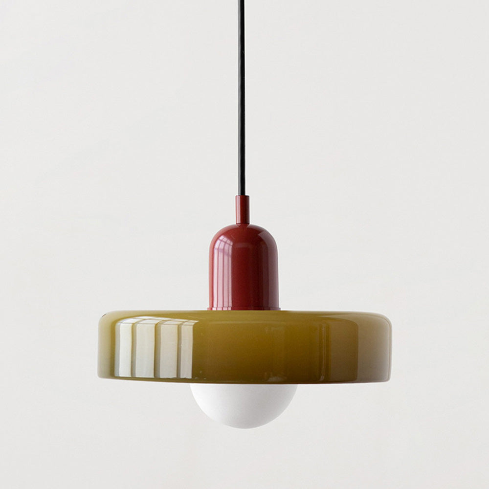 GleaMore - Bauhaus Pendant Light in Stylish Colored Glass