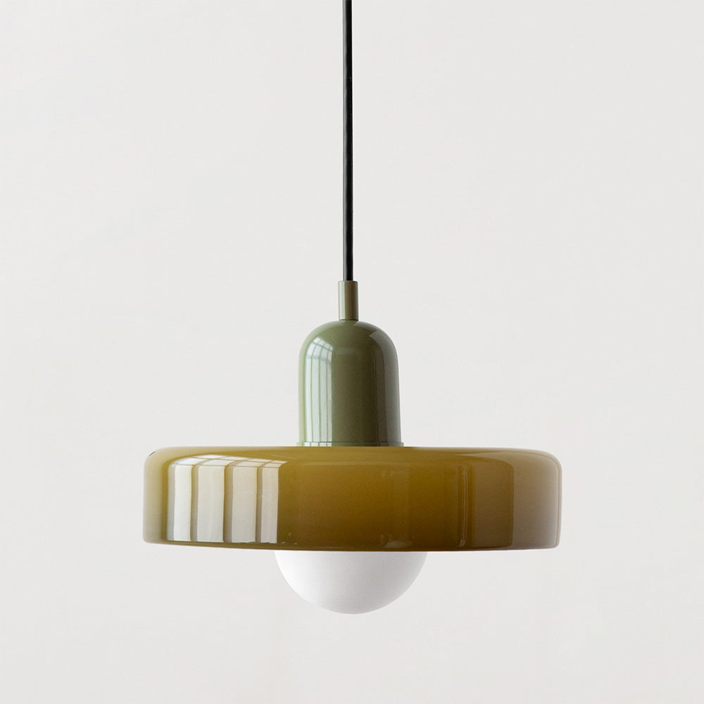 GleaMore - Bauhaus Pendant Light in Stylish Colored Glass