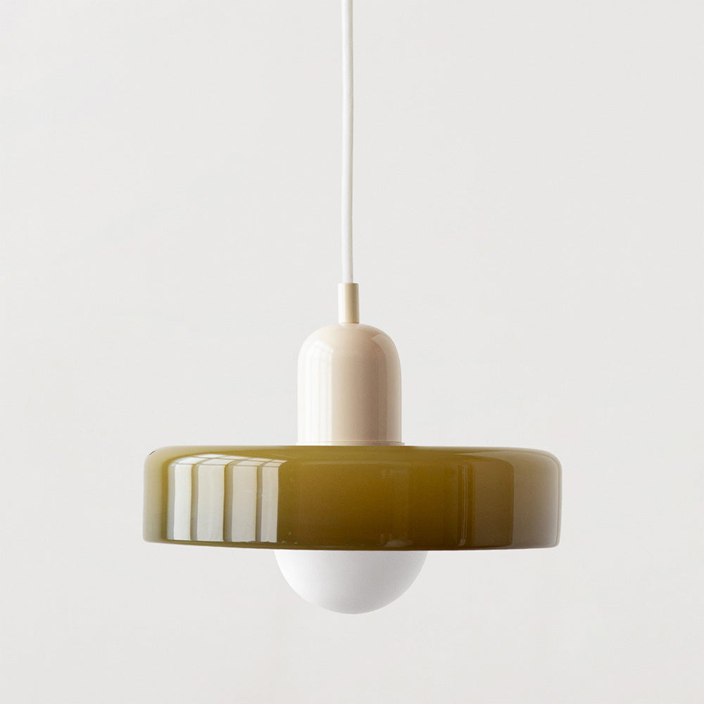 GleaMore - Bauhaus Pendant Light in Stylish Colored Glass