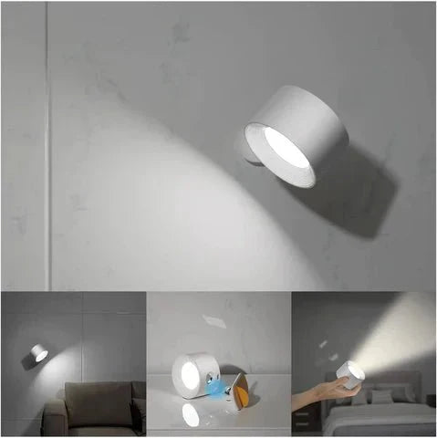 Auroria - EasyStick Wireless Wall Lamp Dimmable Rotating Bedroom