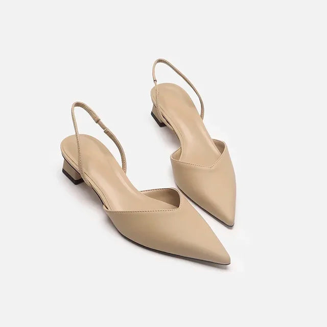 Everley - Elegant Slingback Pump Sandals with Pointed Toe