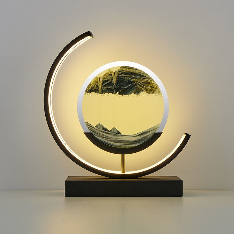 Homora - Sandlight Quicksand Table Lamp With Dynamic Art