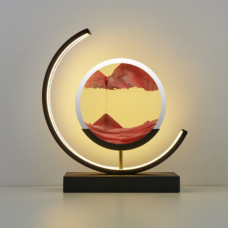Homora - Sandlight Quicksand Table Lamp With Dynamic Art