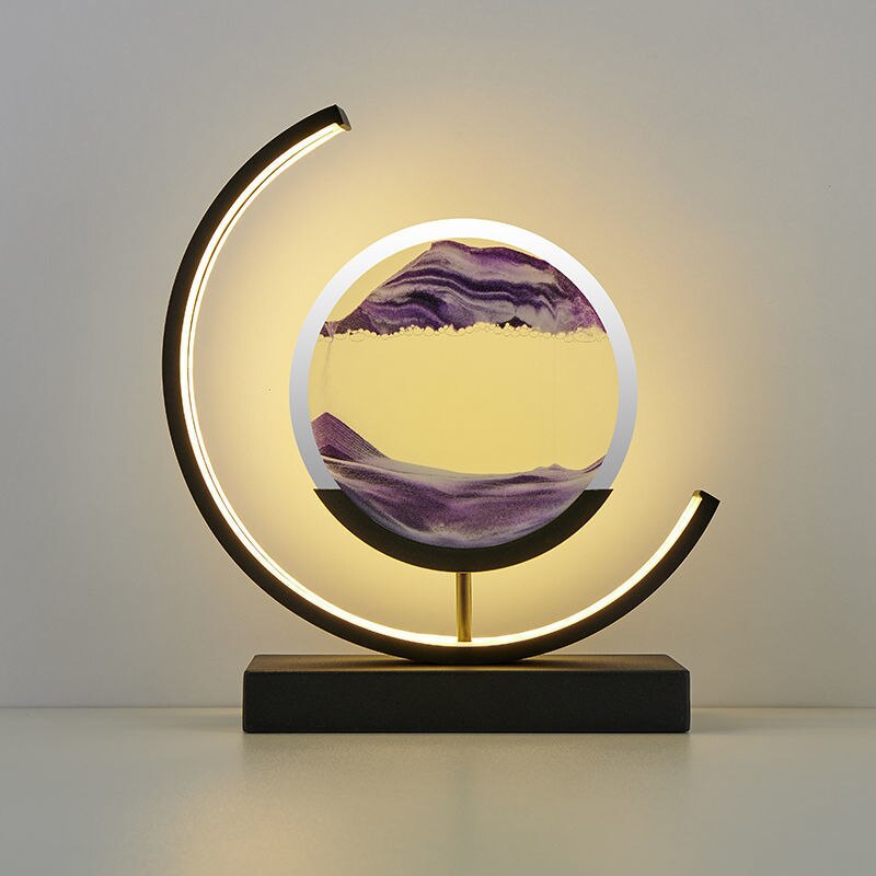 Homora - Sandlight Quicksand Table Lamp With Dynamic Art