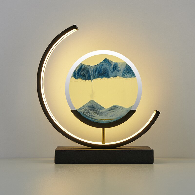 Homora - Sandlight Quicksand Table Lamp With Dynamic Art
