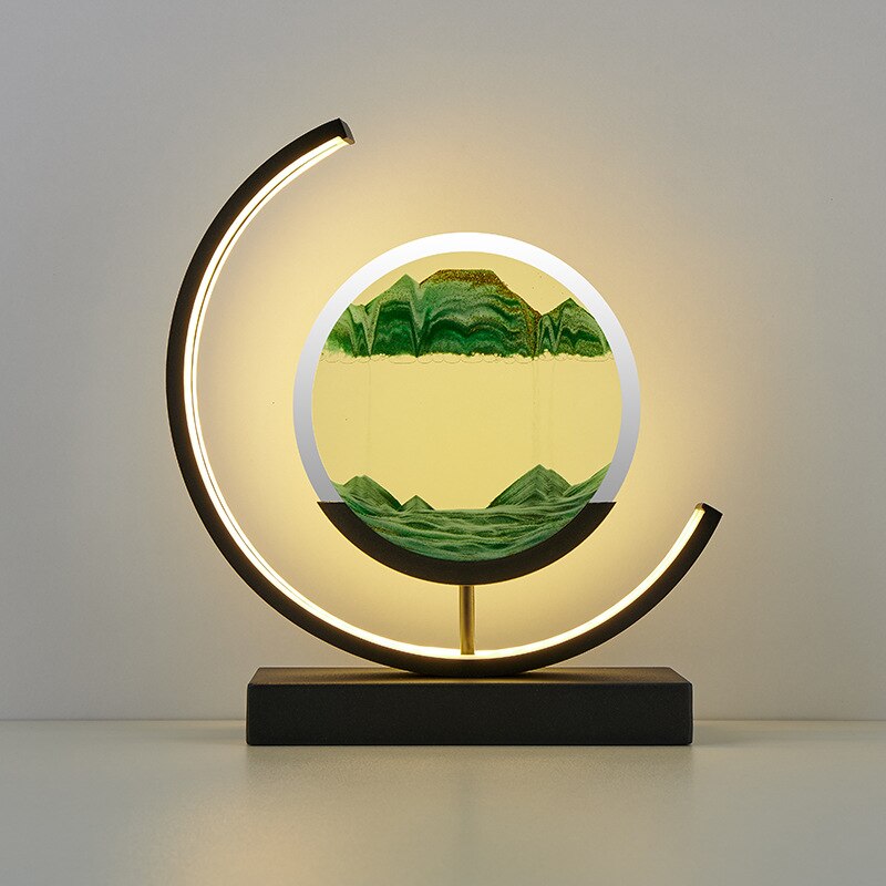 Homora - Sandlight Quicksand Table Lamp With Dynamic Art