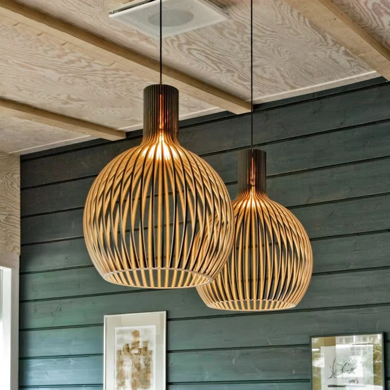 Bamora – Natural Bamboo Pendant Ceiling Light
