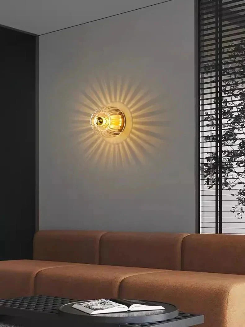 Orvanna - Nordic Bauhaus Glass Wall Lamp With Ambient Warm Glow