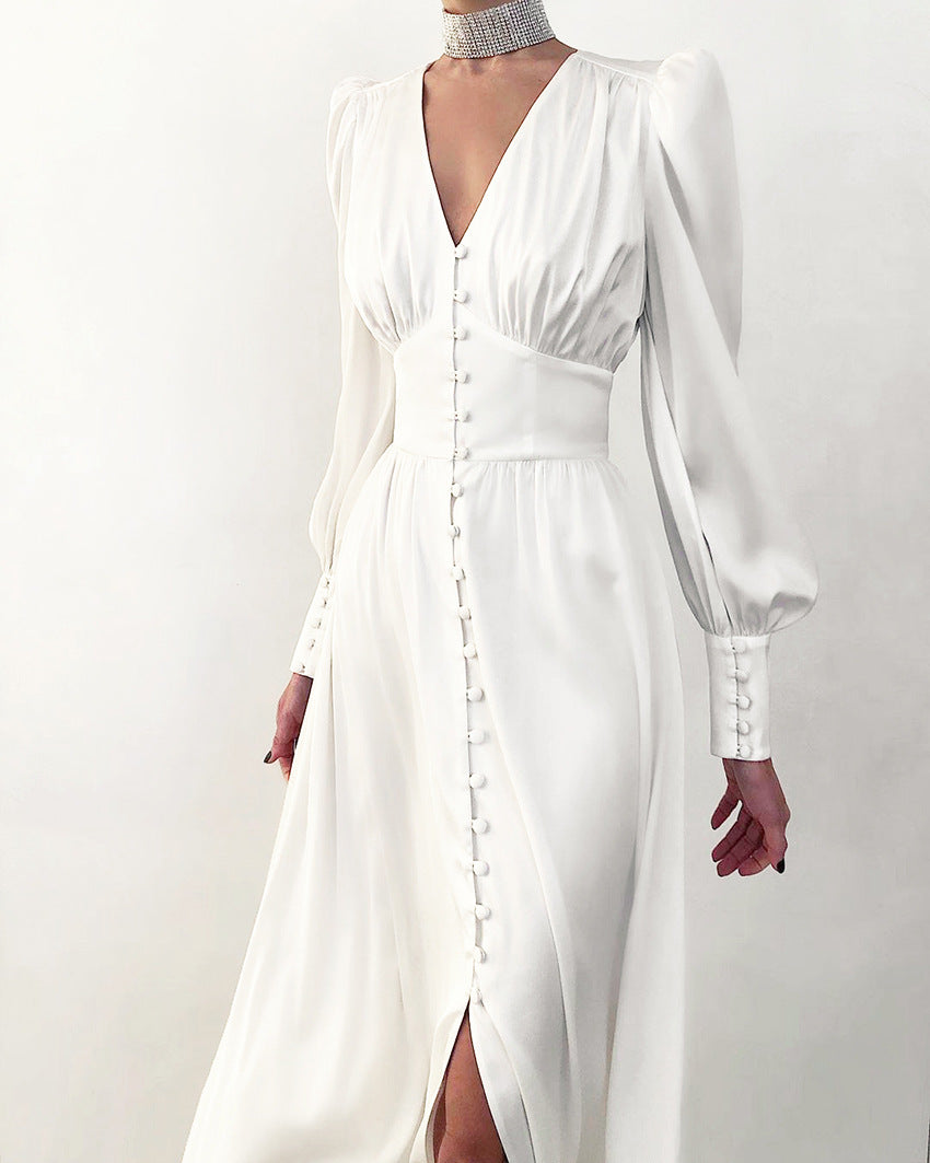 Ocie - Elegant Satin Dress for Spring and Summer Outings