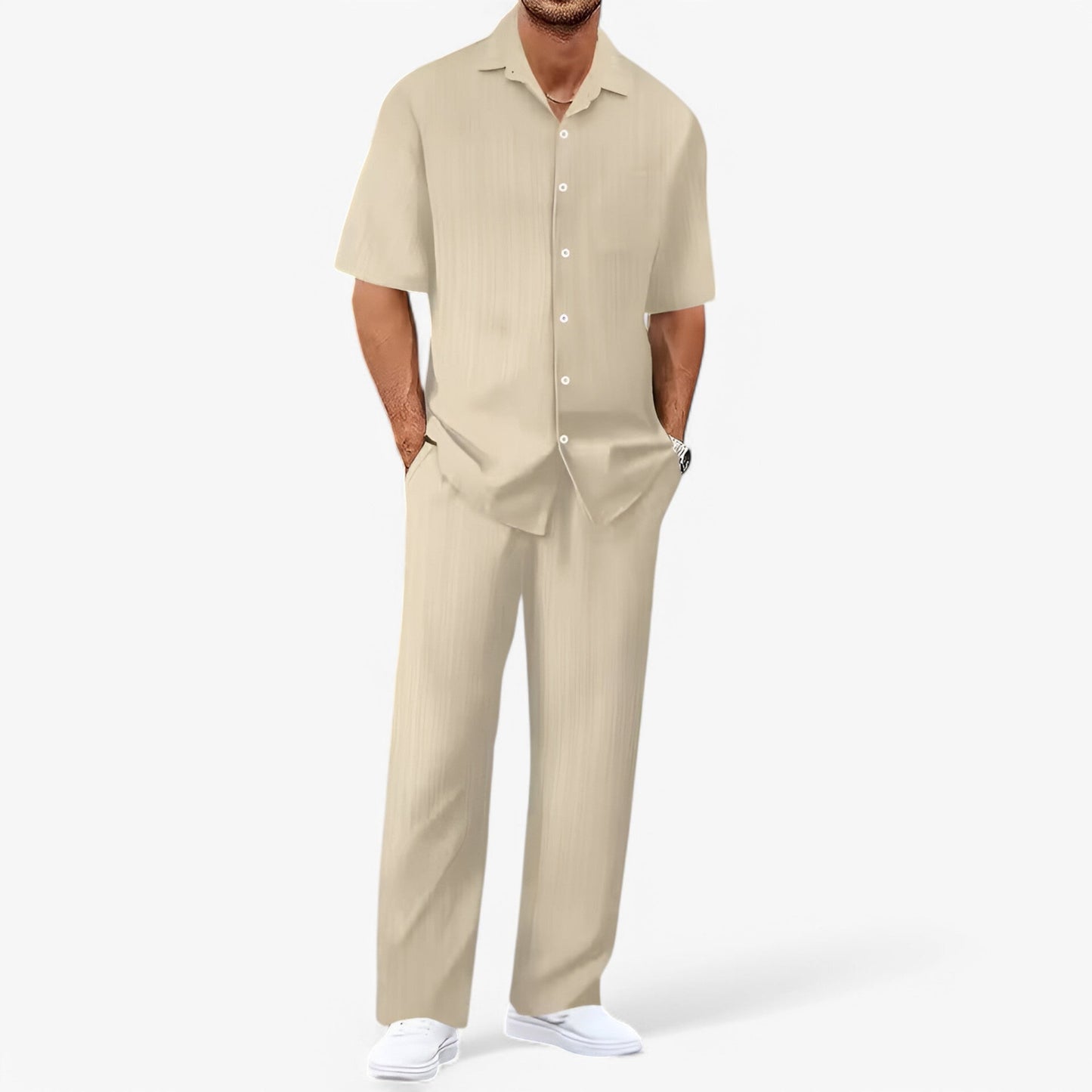 Caspar - Business Casual Set with Shirt and Trousers for Effortless Elegance