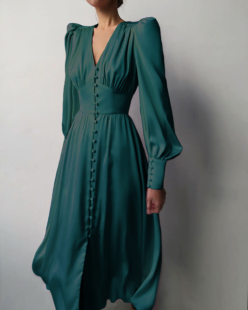 Ocie - Elegant Satin Dress for Spring and Summer Outings