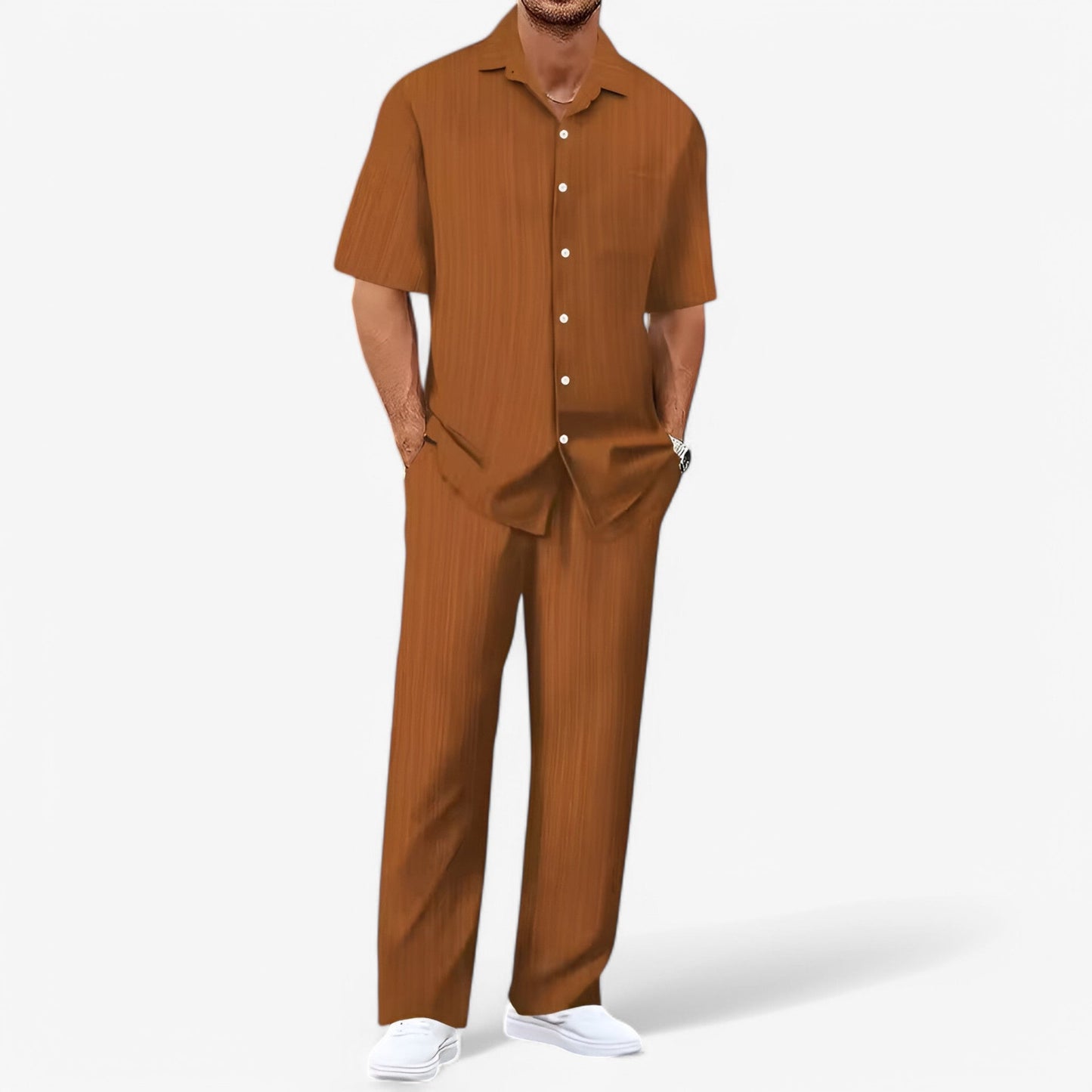 Caspar - Business Casual Set with Shirt and Trousers for Effortless Elegance