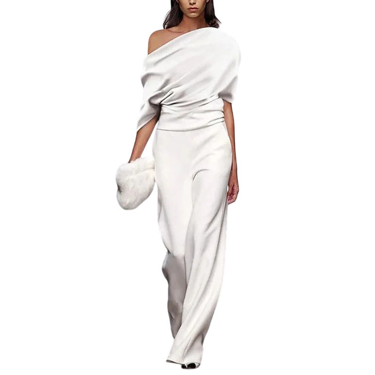 Cybele - Elegant Spring Jumpsuit with Single-Breasted Neckline