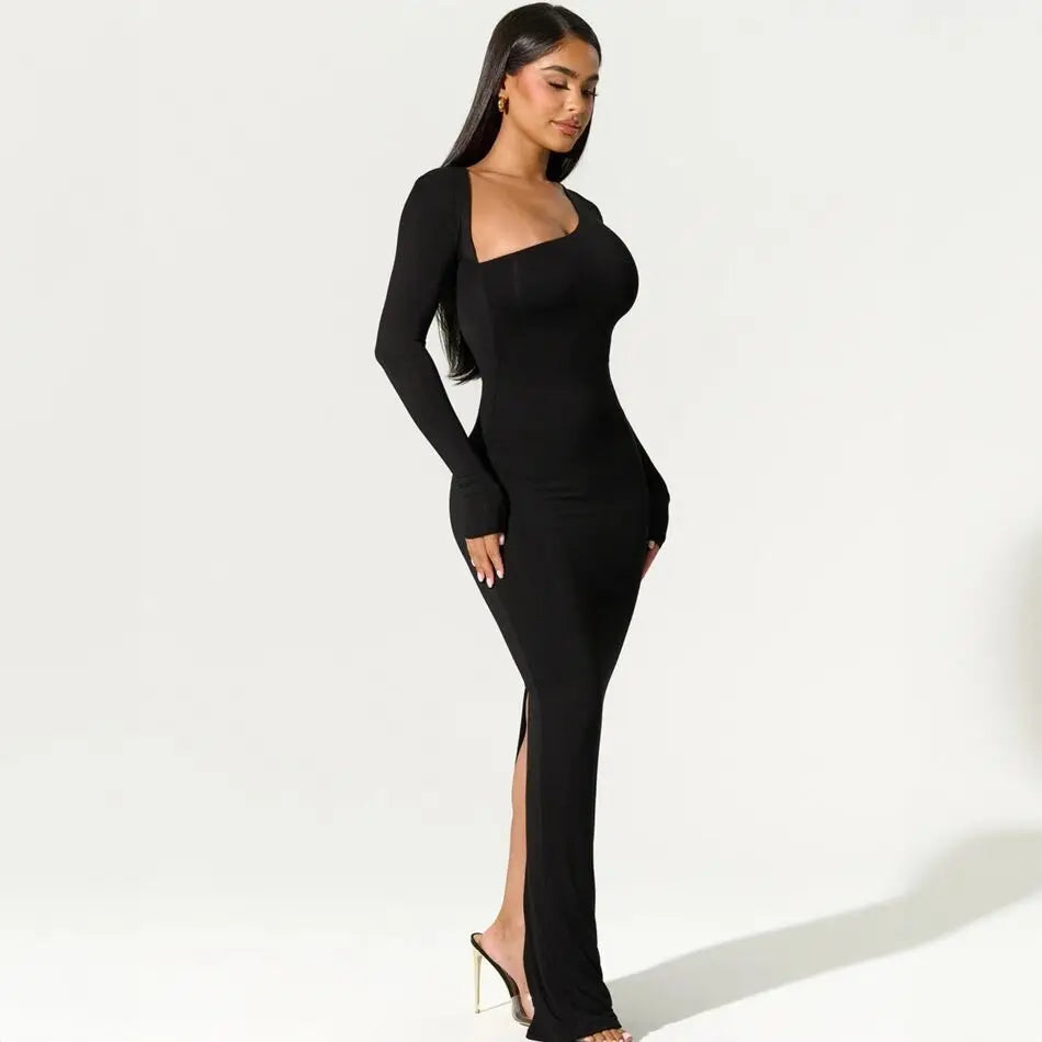 Lorelei - Luxurious Long-Sleeved Dress for Effortless Style and Comfort