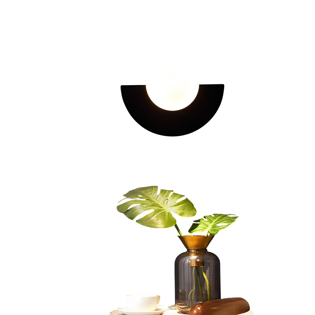 GlowNova - Modern Nordic Semicircle Wall Lamp for Elegant Home Decor