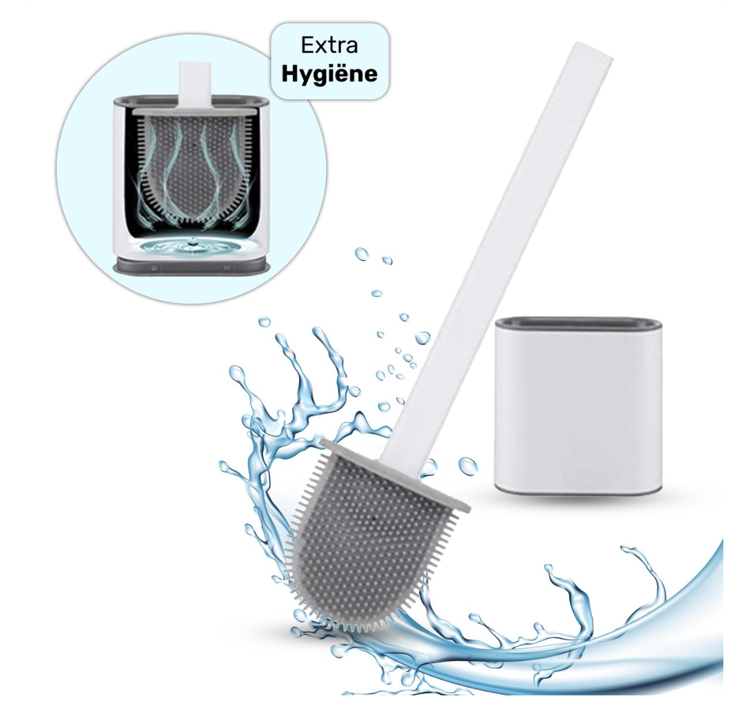 Rionis - FlexiClean Hygienic Silicone Toilet Brush For Easy Cleaning