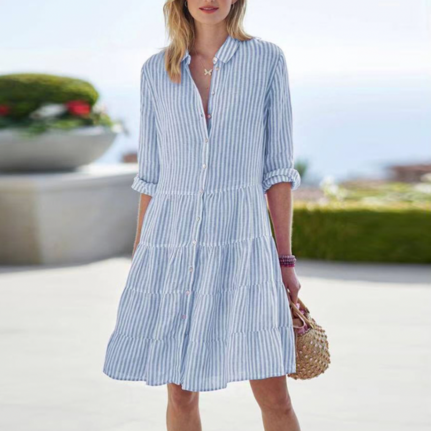 Eden - Stylish Women's Summer Dress in Soft Linen
