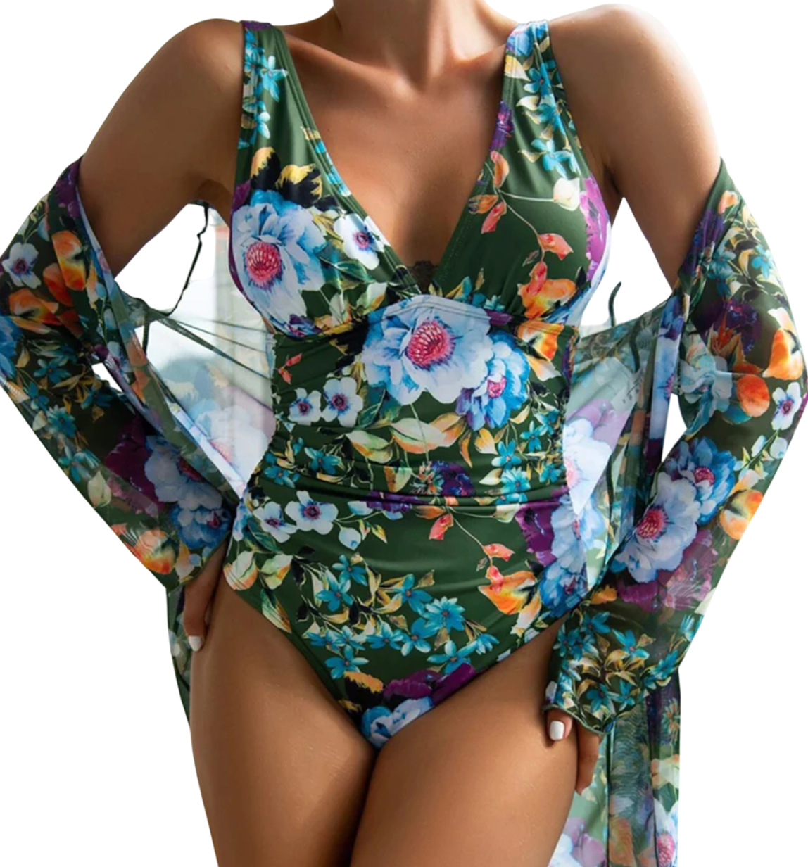 Kimber - Stylish Women's Summer Swimwear Set with Floral Design